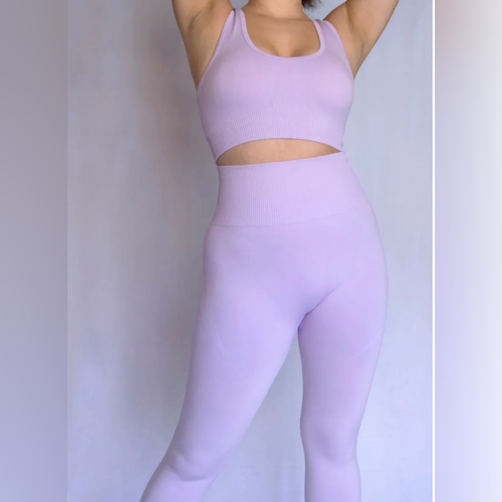 Lilac Sports Bra and Legging set